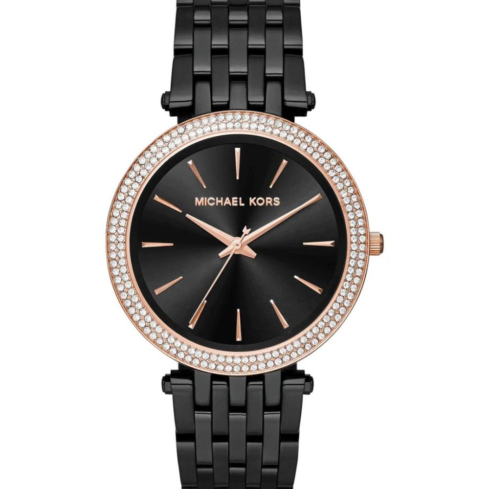 michael kors montre cadran noir bracelet acier noir pour femme mk3407 michael kors montre cadran noir bracelet acier noir pour femme mk3407
