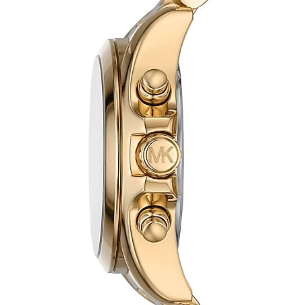 michael kors bradshaw chronographe cadran vert bracelet en acier doré pour femme mk7257 michael kors bradshaw chronographe cadran vert bracelet en acier doré pour femme mk7257