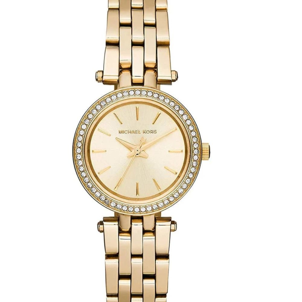 michael kors darci cadran doré avec diamants bracelet en acier doré pour femme mk3295 michael kors darci cadran doré avec diamants bracelet en acier doré pour femme mk3295