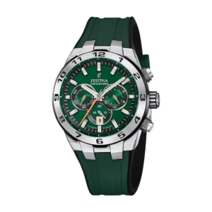 montre analogique festina chrono bike pour homme f20671/2 verte