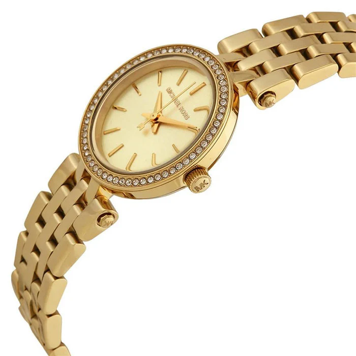 michael kors darci cadran doré avec diamants bracelet en acier doré pour femme mk3295 michael kors darci cadran doré avec diamants bracelet en acier doré pour femme mk3295