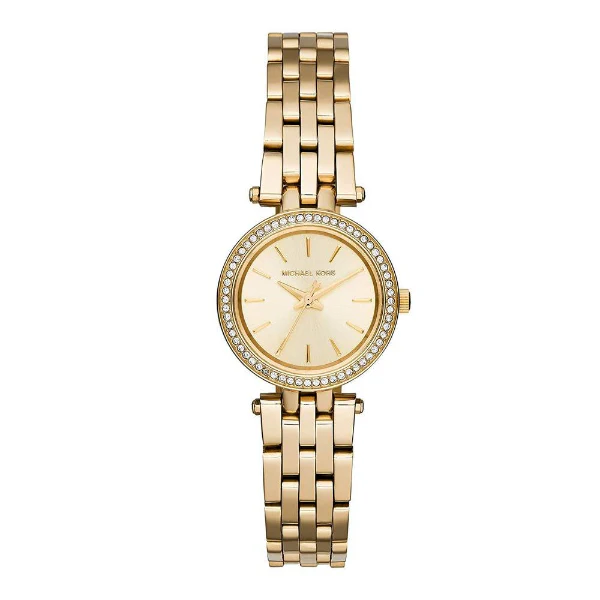 michael kors darci cadran doré avec diamants bracelet en acier doré pour femme mk3295 michael kors darci cadran doré avec diamants bracelet en acier doré pour femme mk3295